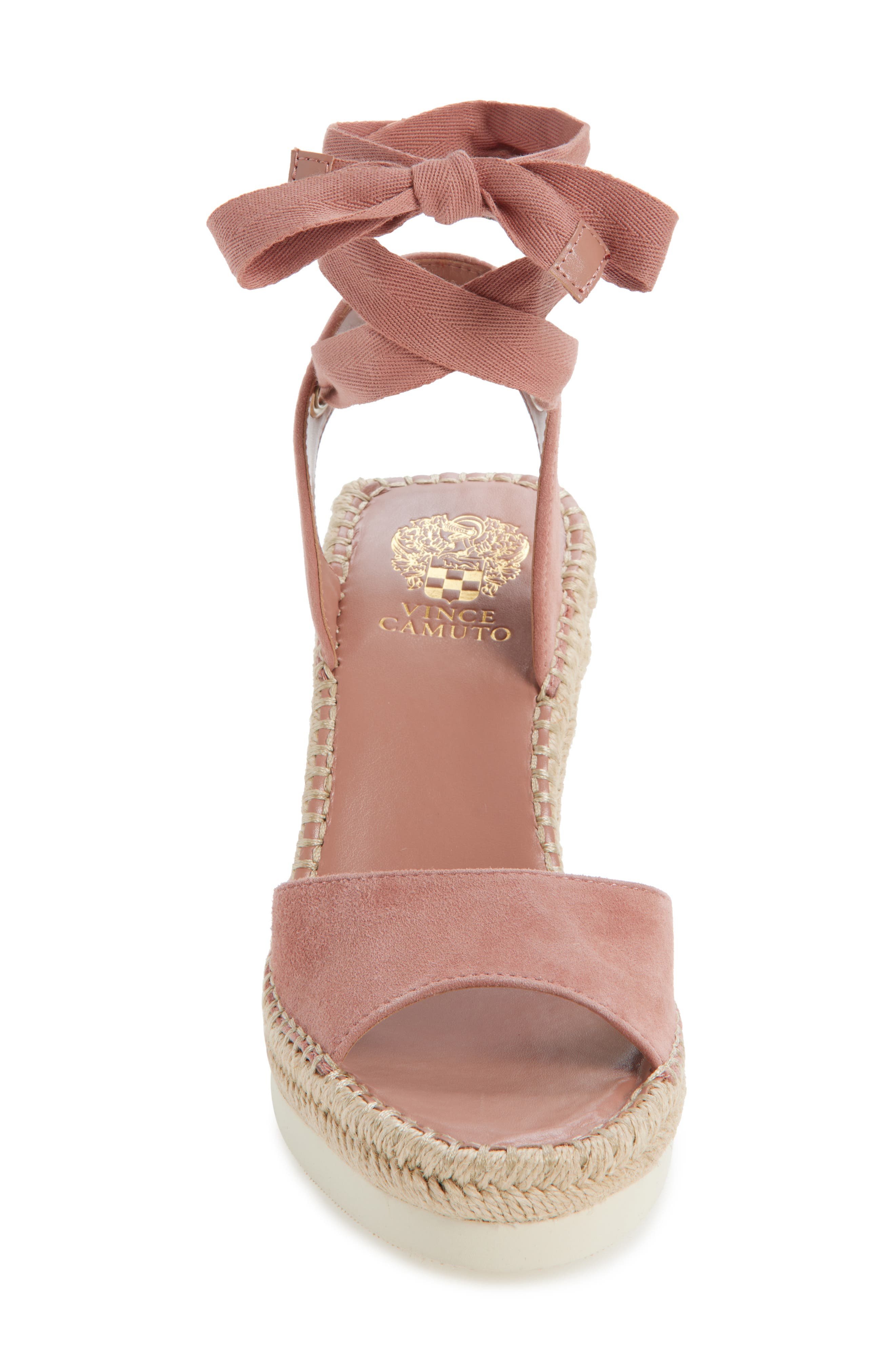 Vince Camuto Bendsen Wedge Sandal, Alternate, color, Dark Pale Pink