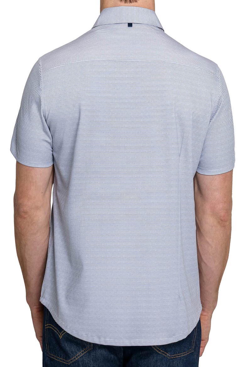 Square Reworked Short Sleeve Button-Down Shirt, Alternate, color, GREY
