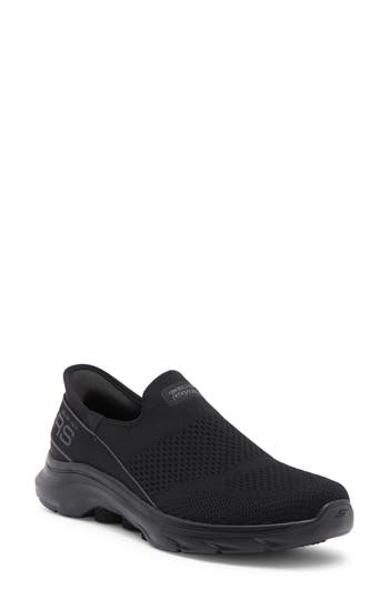 Skechers Go Walk 7 Slip-on Sneaker In Black