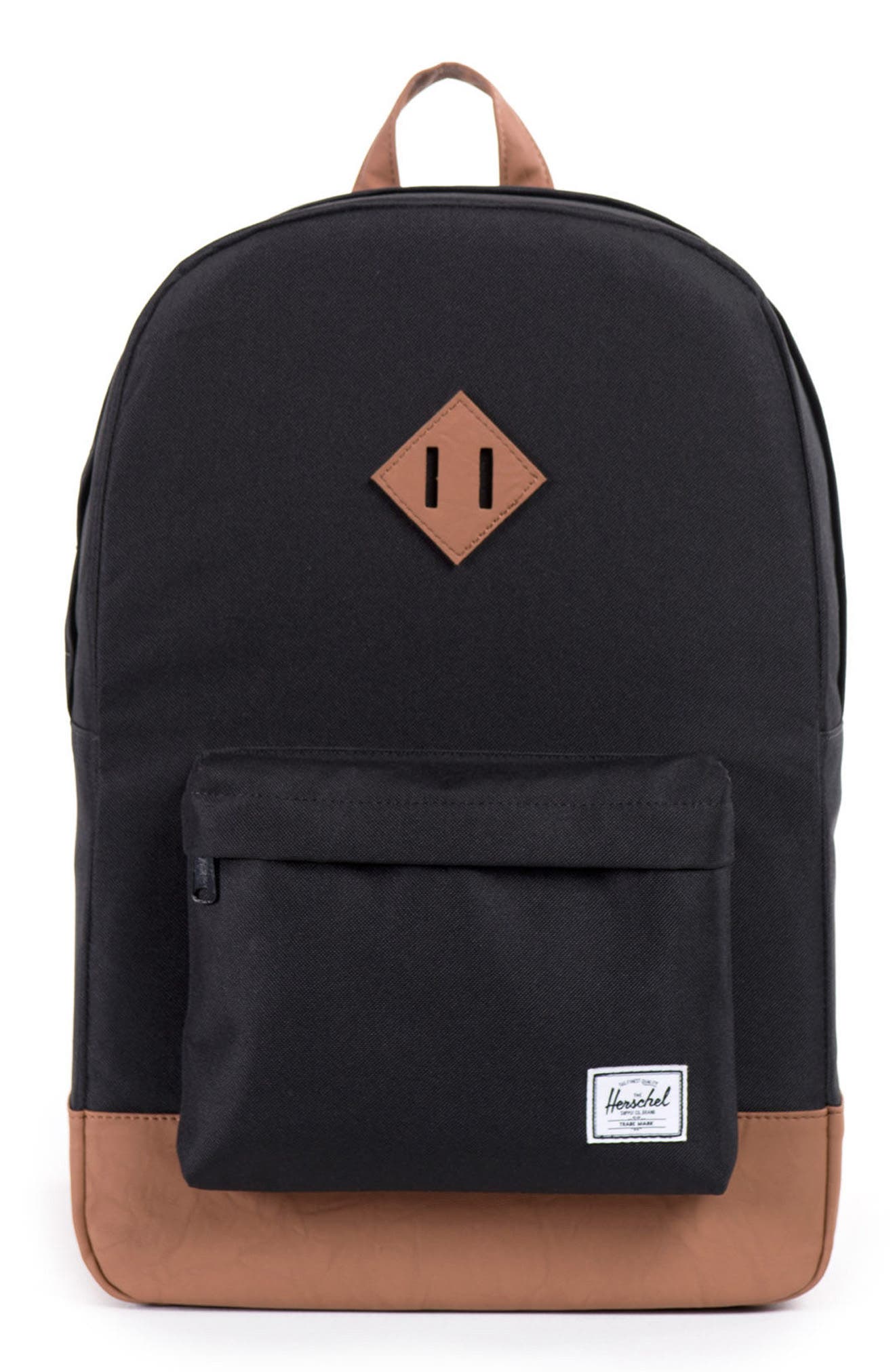 Heritage Backpack, Main, color, GREY/TAN SYNTHETIC LEATHER