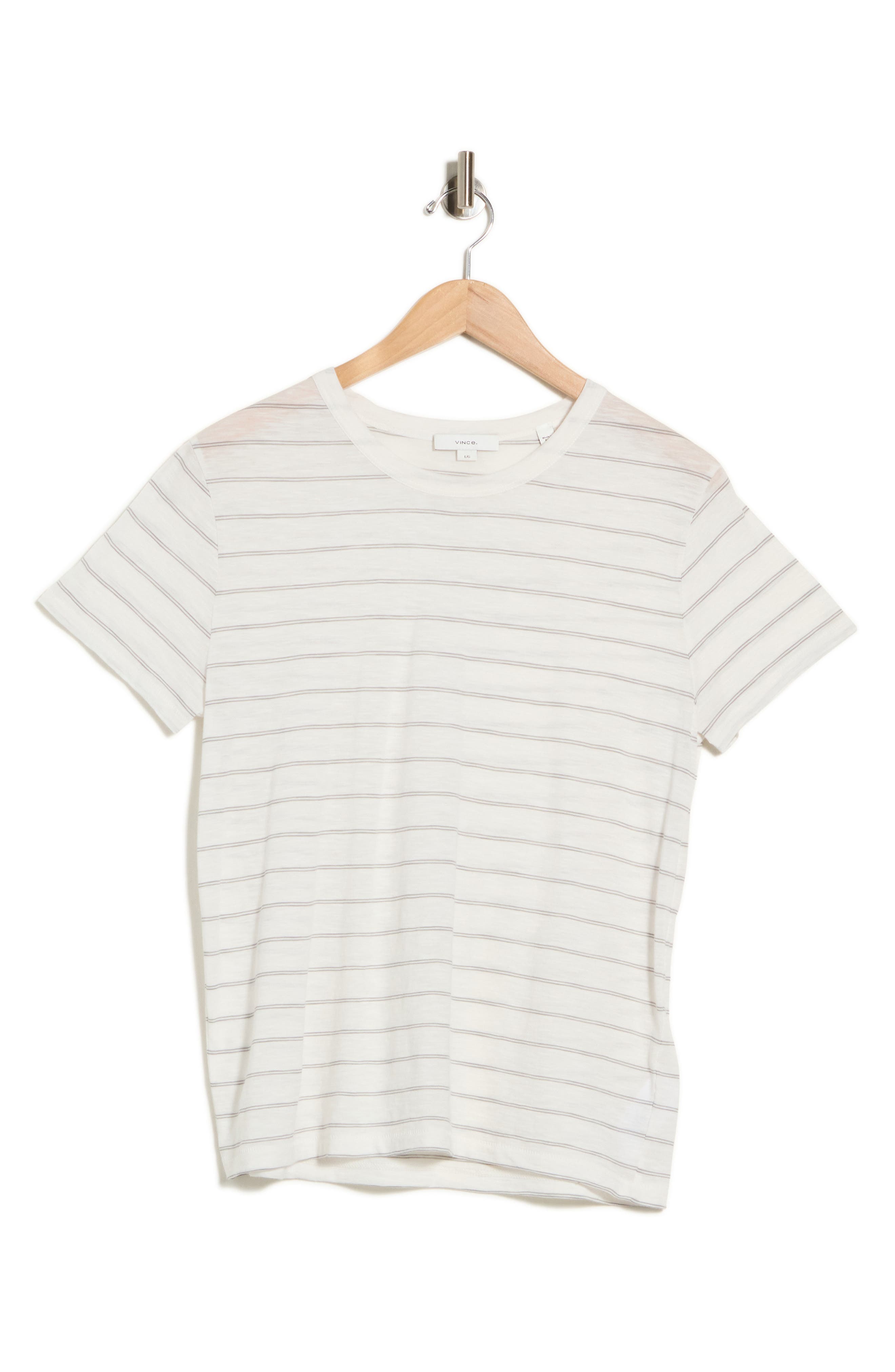 Striped Short Sleeve Crewneck T-Shirt