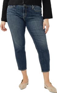 Silver Jeans Co. Elyse Mid Rise Skinny Jeans