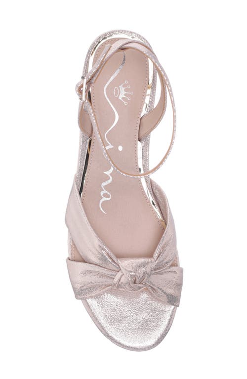 Nina Sulma Ankle Strap Sandal In Platino