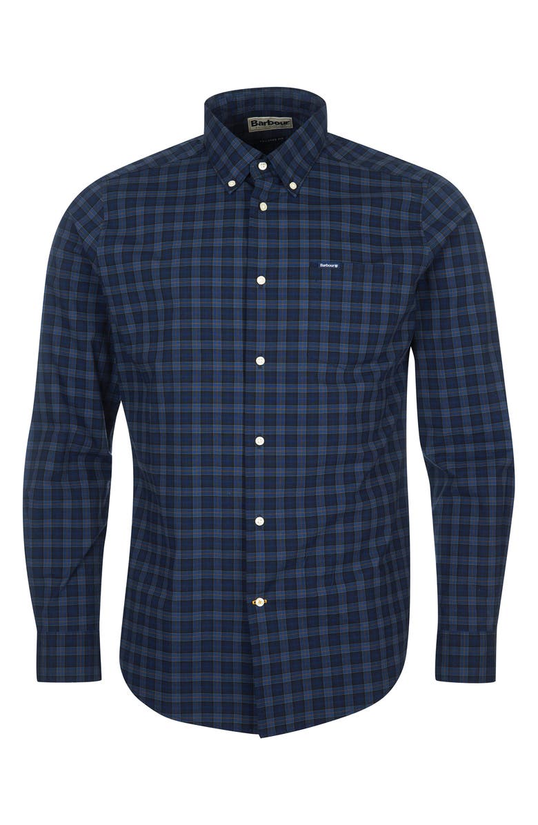 Barbour Lomond Tailored Fit Plaid Stretch Button-Down Shirt, Alternate, color,