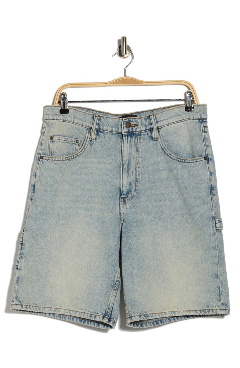 OLIVER LOGAN Carpenter Shorts, Main, color, Faded Indigo