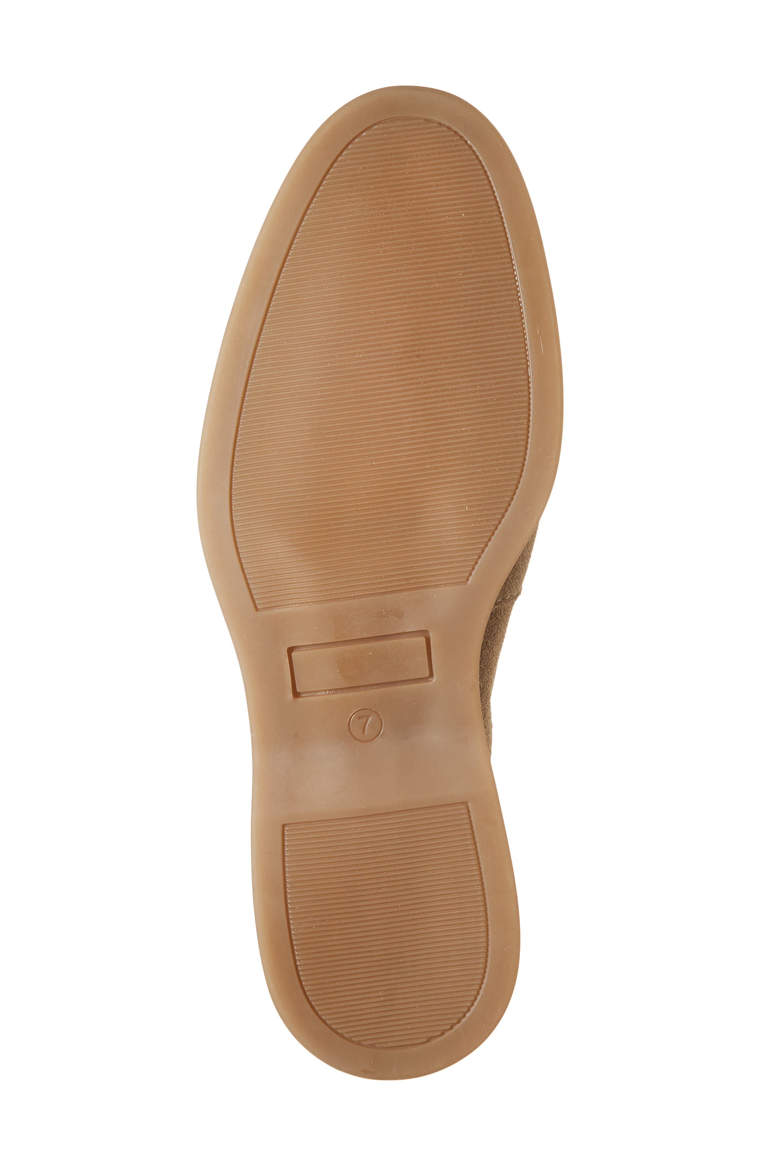 KARL LAGERFELD PARIS Perforated Apron Toe Loafer, Alternate, color, Tan