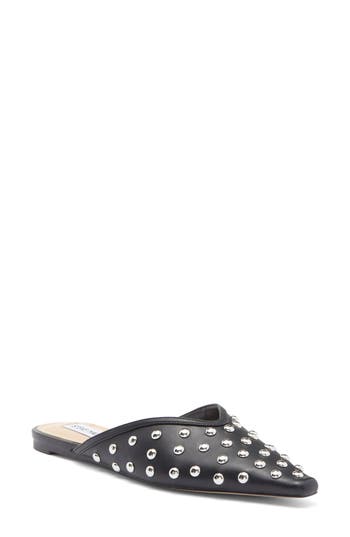 Shop Steve Madden Mayah Studded Mule In Black