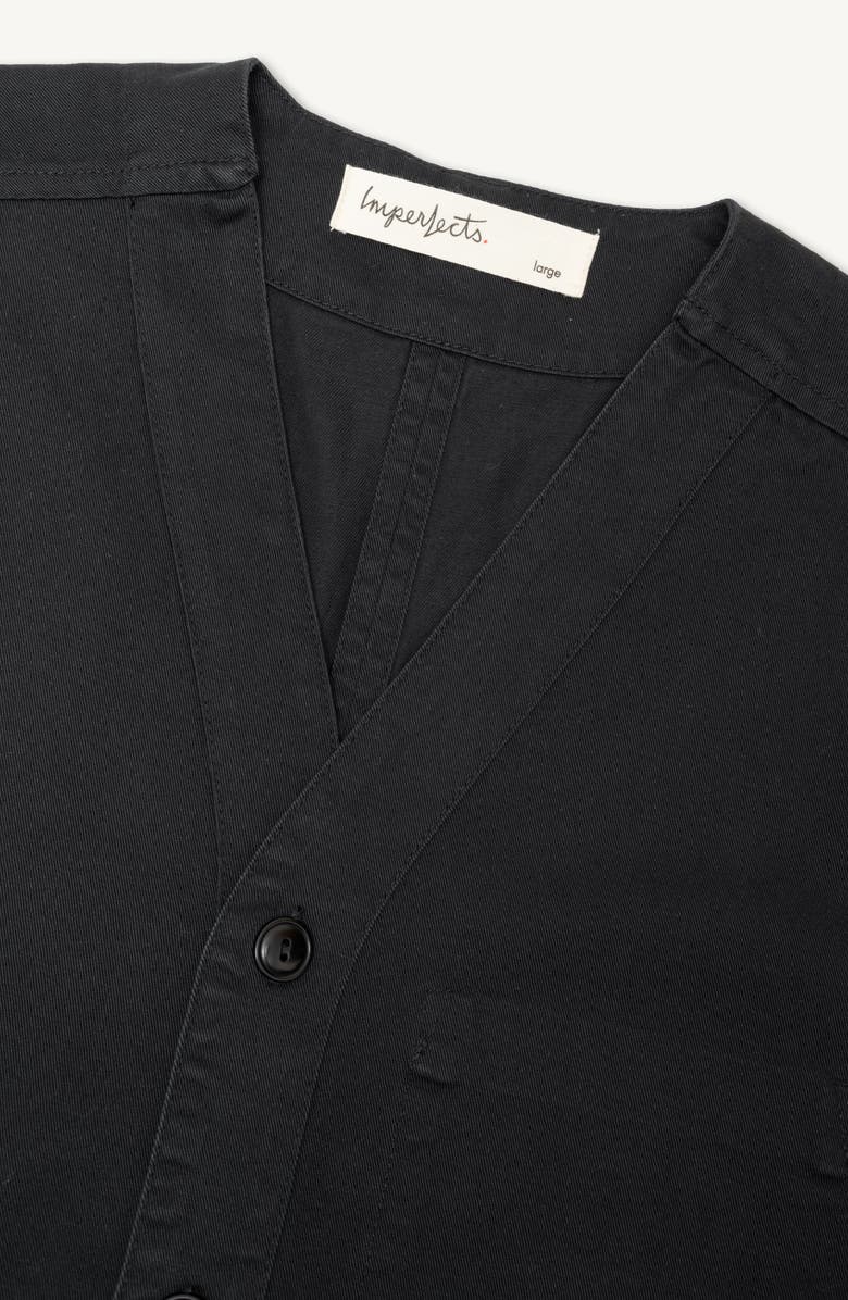 Imperfects The Benny Short Sleeve Button-Up Shirt, Alternate, color, Jet Black
