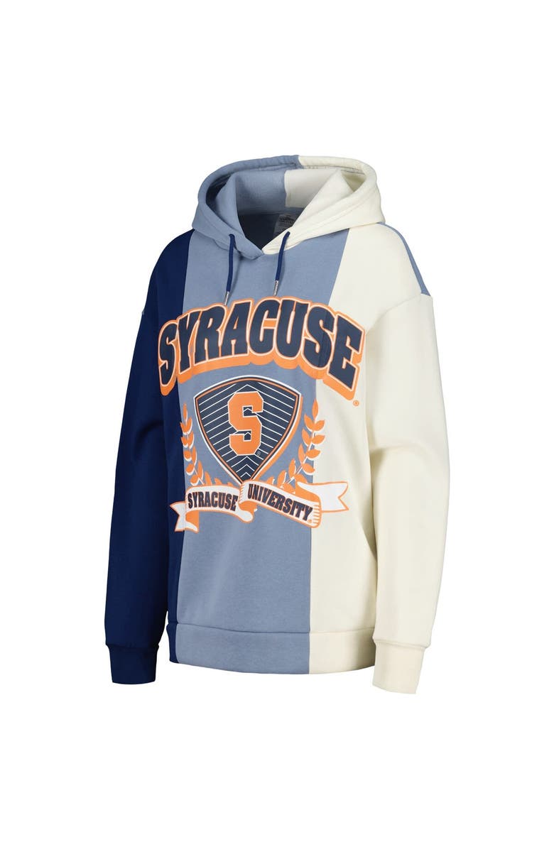 GAMEDAY COUTURE Women's Gameday Couture Navy Syracuse Orange Hall of Fame Colorblock Pullover Hoodie, Alternate, color, 