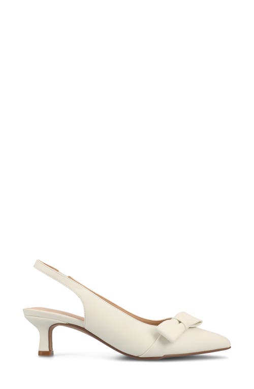 Journee Collection Paloma Slingback Pump In Bone