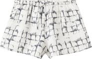 MANGO TEEN Tie Dye Drawstring Mini Shorts