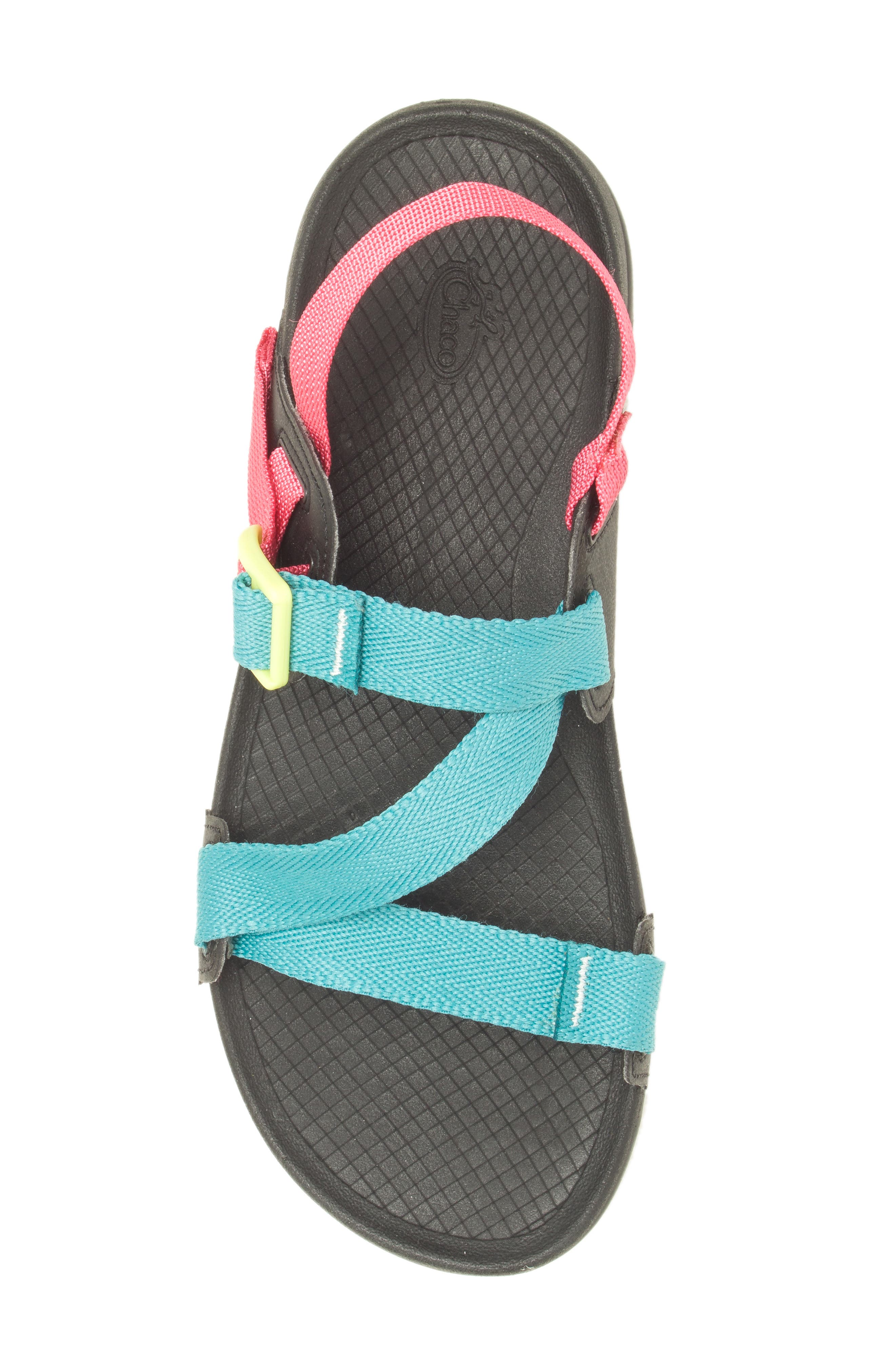 Lowdown Sandal, Alternate, color, MEADOW TEAL/ PINK