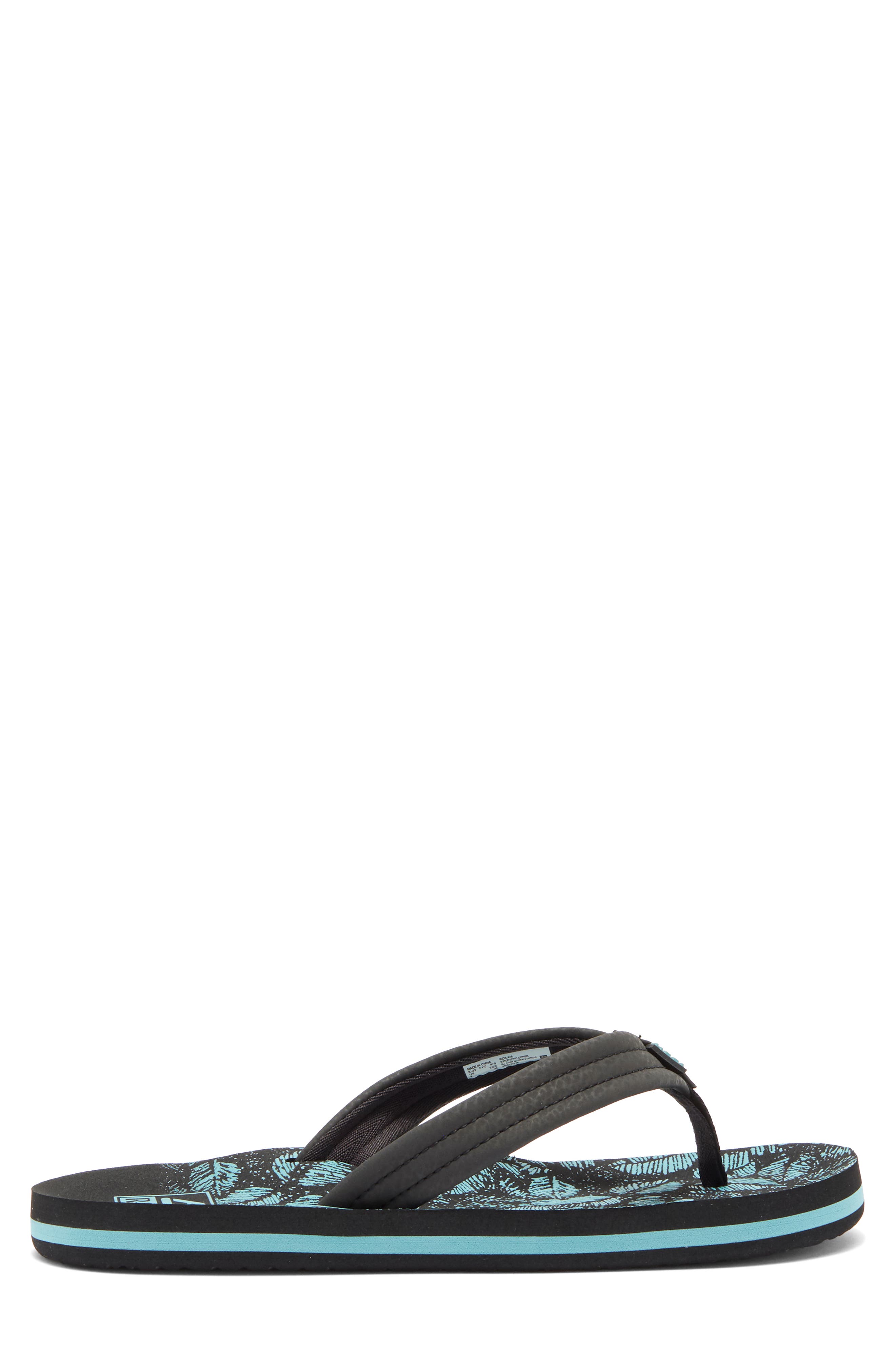 Reef Kids' Ahi Flip Flop, Alternate, color, Aquifer Palm