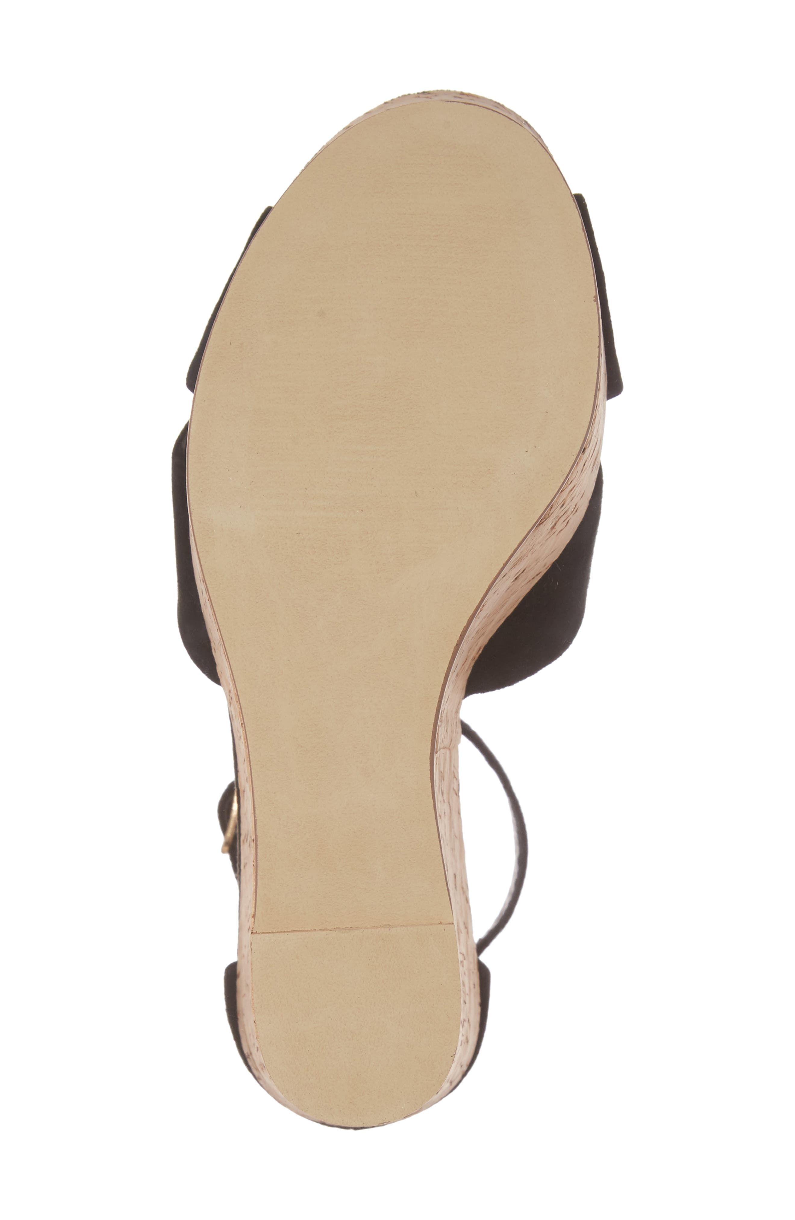 Striking Platform Wedge, Alternate, color, BLACK SUEDE