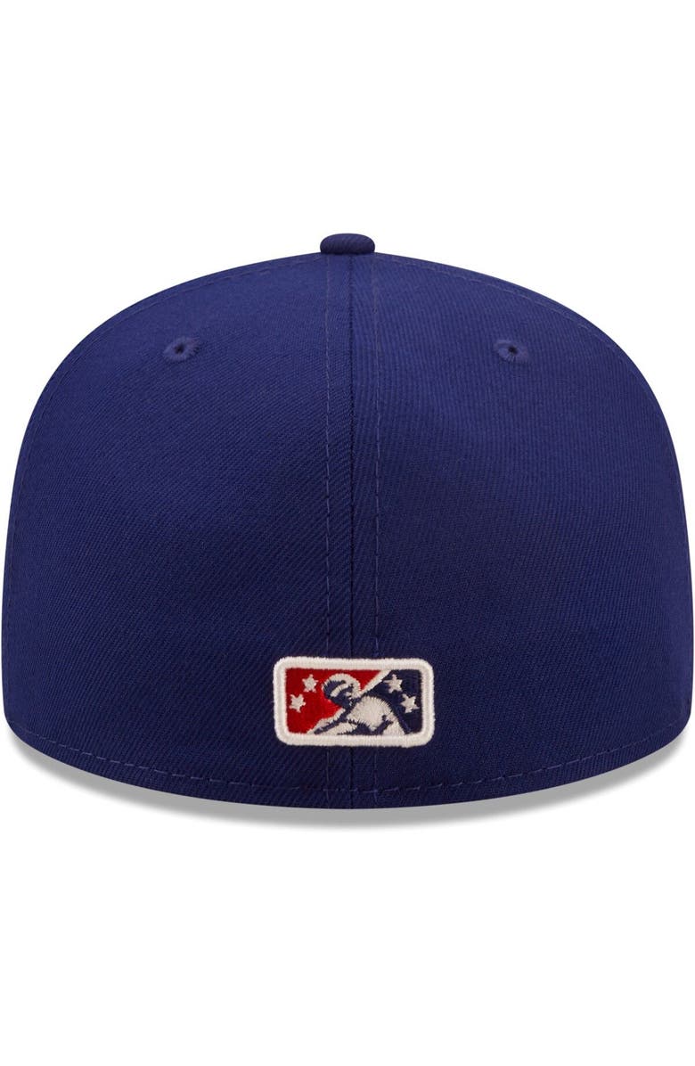 New Era Men's New Era Royal Amarillo Sod Poodles Authentic Collection 59FIFTY Fitted Hat, Alternate, color, Royal