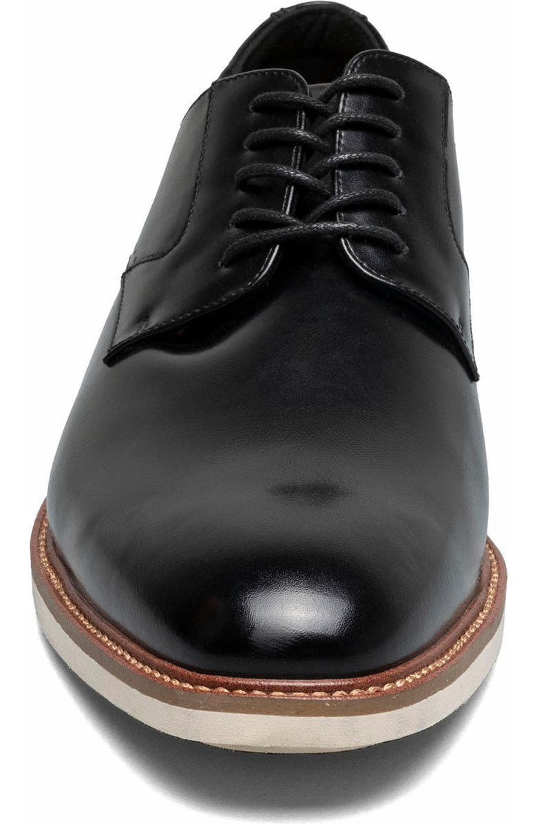 Stacy Adams Vinson Plaid Toe Derby, Alternate, color, Black