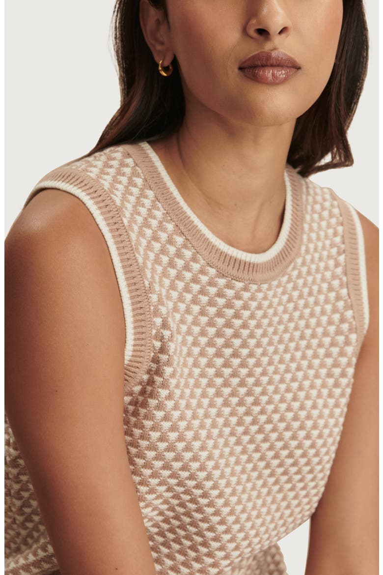 Jenson Sleeveless Sweater, Alternate, color, LIGHT TAUPE