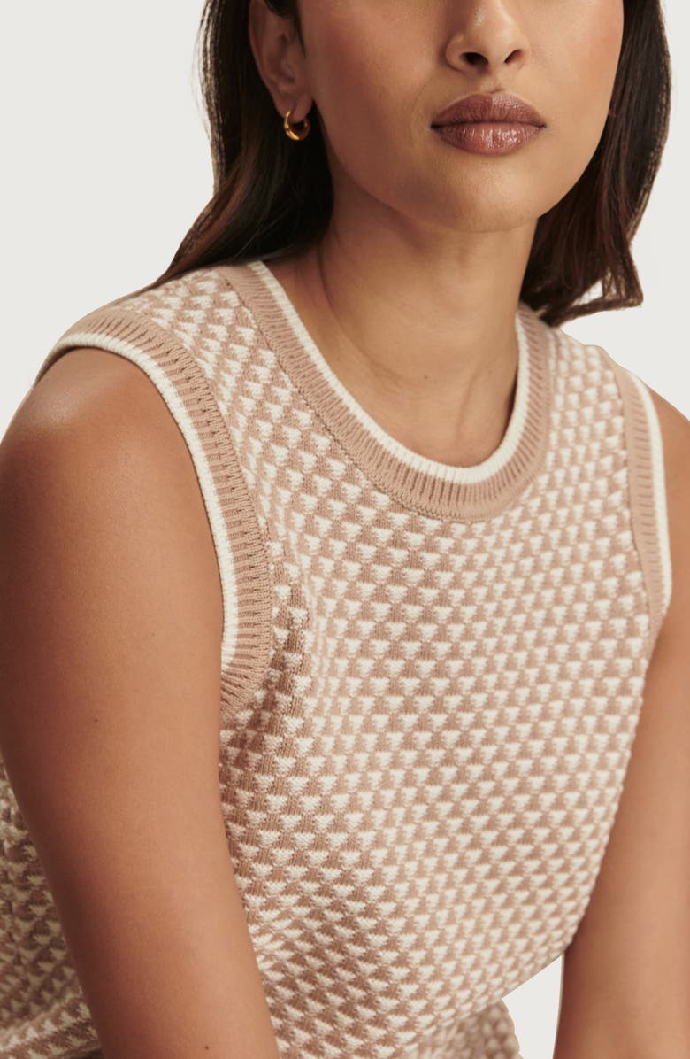 Varley Jenson Sleeveless Sweater, Alternate, color, Light Taupe