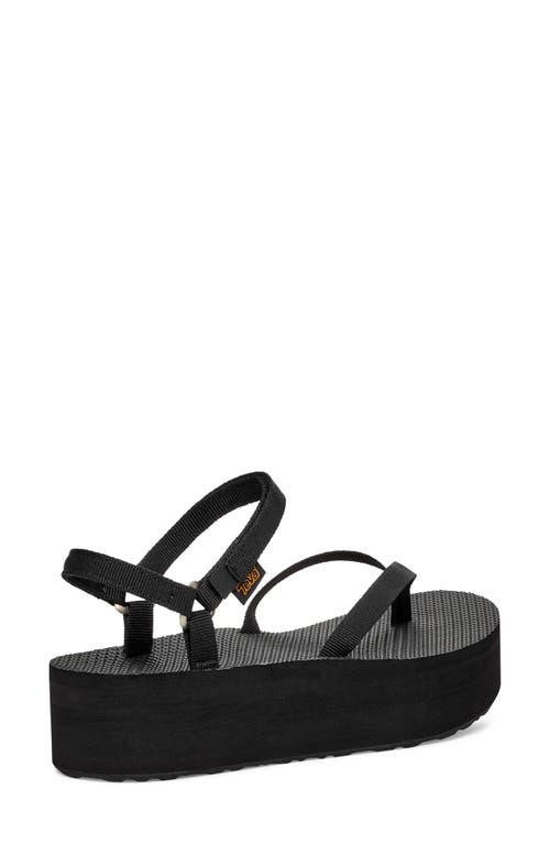 Shop Teva Slim Flatform Sandal In Black