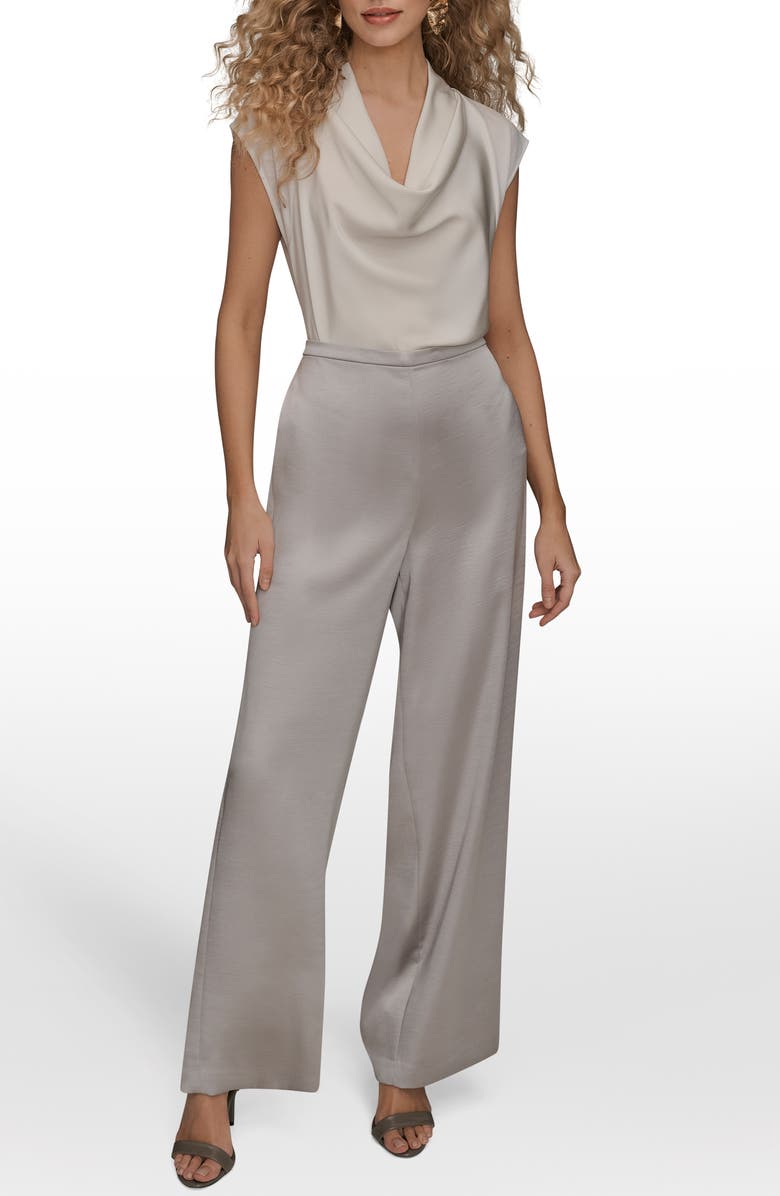 Donna Karan New York Pull-On Wide Leg Pants, Alternate, color, Vapor