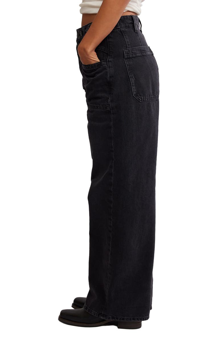 Free People We the Free Palmer Cuffed Baggy Jeans, Alternate, color,