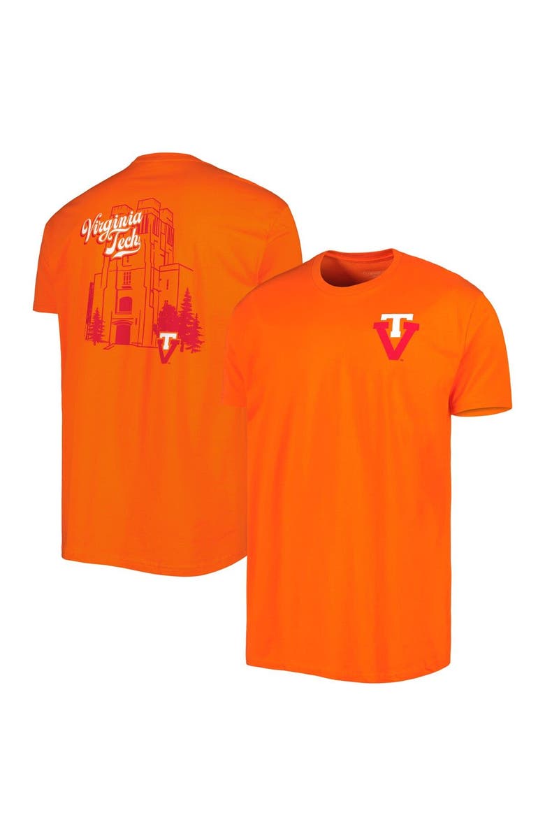 IMAGE ONE Men's Orange Virginia Tech Hokies Vault Premium T-Shirt, Main, color,