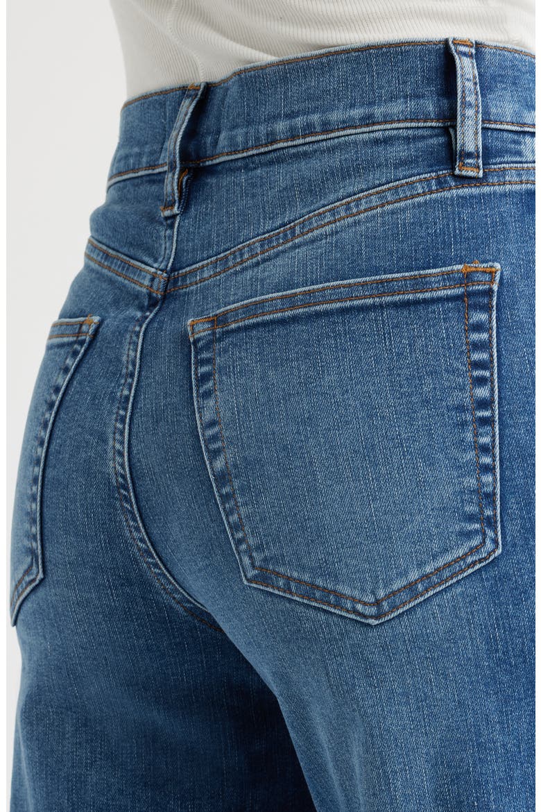 Le Slim High Waist Raw Hem Palazzo Jeans, Alternate, color, CANALS RAW AFTER