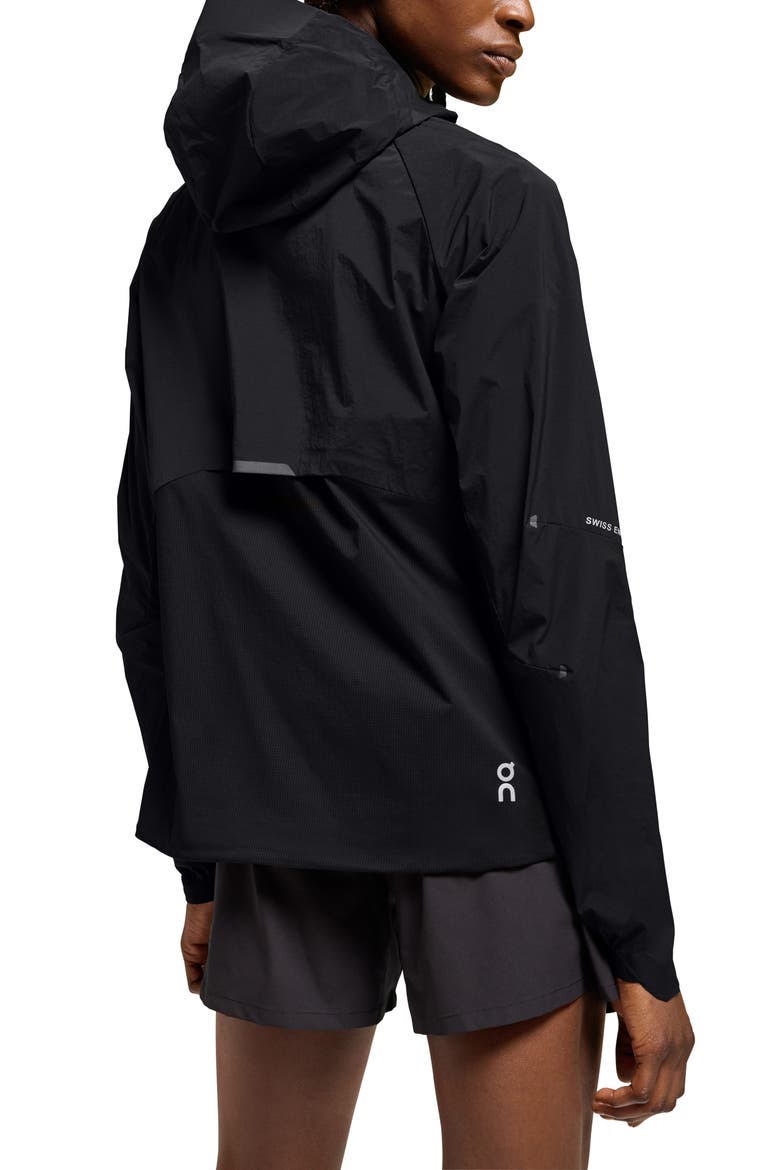 Core Hooded Packable Running Jacket, Alternate, color, BLACK