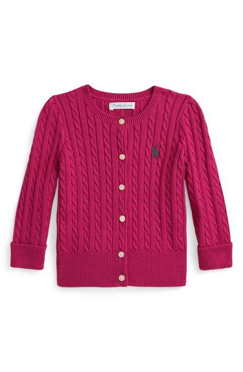 Cotton Mini Cable Cardigan (Baby)