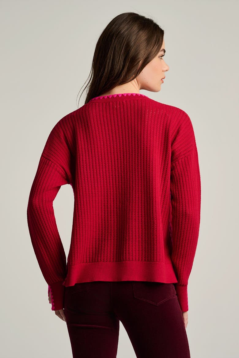 Power Stitch Cotton Pullover, Alternate, color, Spice Red