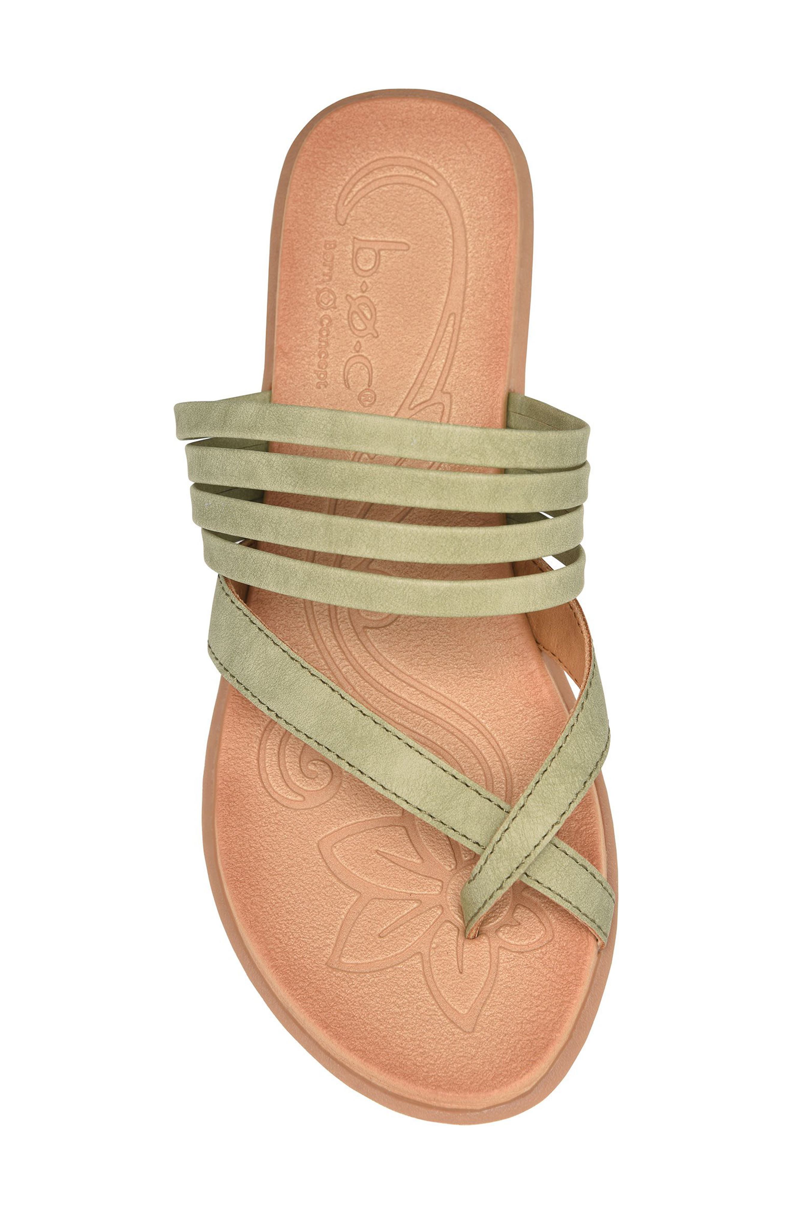B O C BY BØRN Alisha Toe Loop Sandal, Alternate, color, Light Green Nubuck