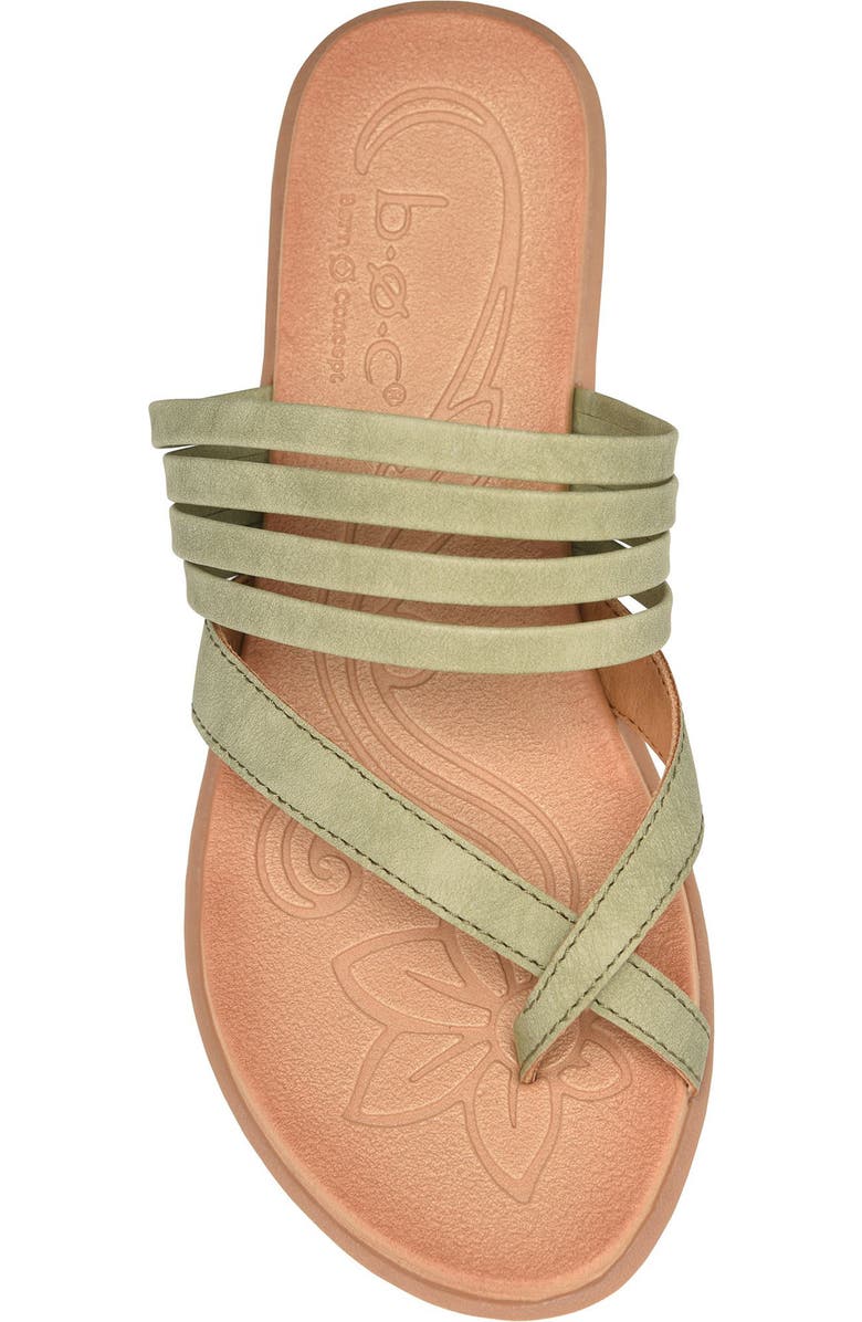 B O C BY BØRN Alisha Toe Loop Sandal, Alternate, color, Light Green Nubuck