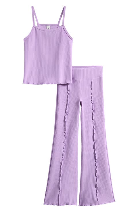 Kids' Ottoman Rib Claudia Tank & Pants Set