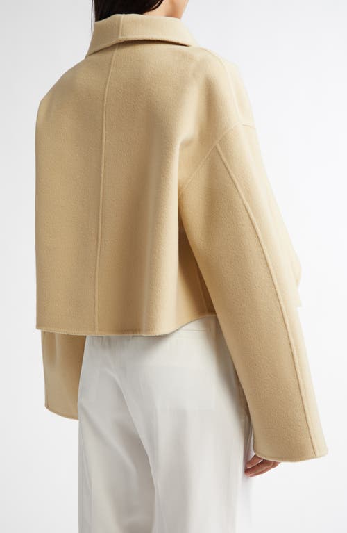 Totême Toteme Signature Double Face Wool Jacket In Peanut