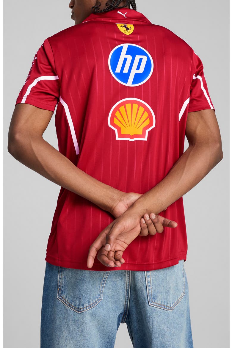 Scuderia Ferrari Team Pro Polo, Alternate, color, DARK CHERRY