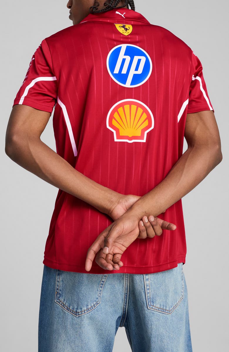 PUMA Scuderia Ferrari Team Pro Polo, Alternate, color, Dark Cherry