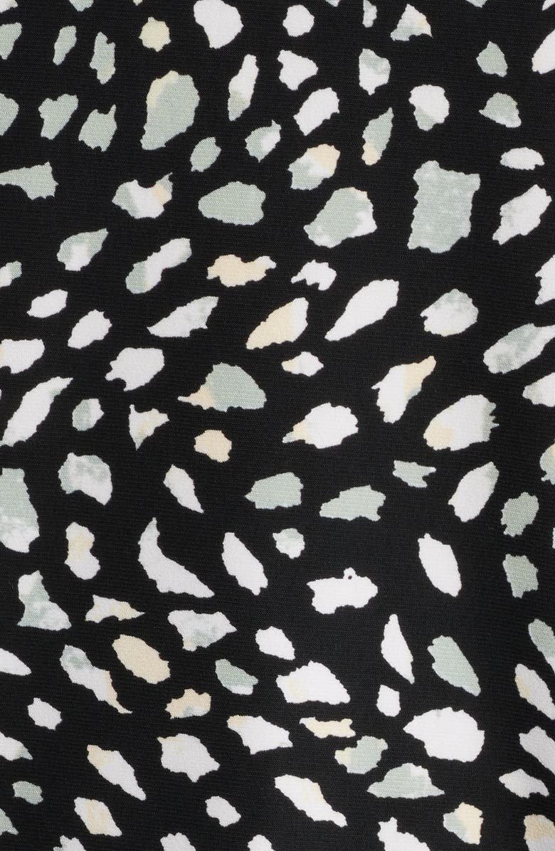 AK ANNE KLEIN Floral Tulip Sleeve Top, Alternate, color, Anne Black Multi