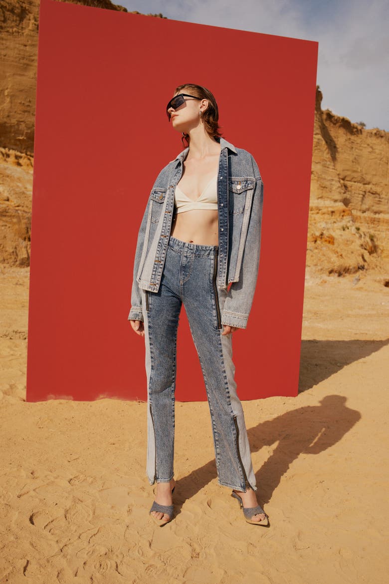 Free Heaven Inside Out Blue Jeans, Alternate, color, blue