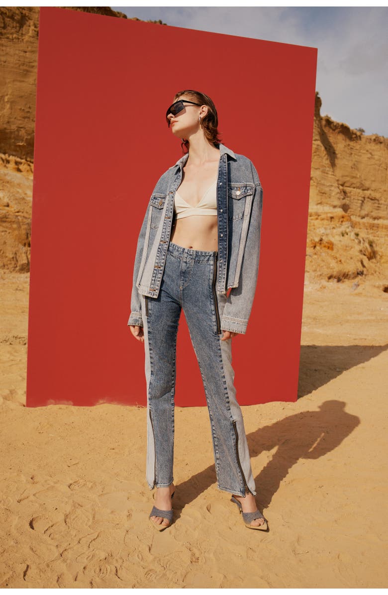 PCFG Free Heaven Inside Out Blue Jeans, Alternate, color, Blue