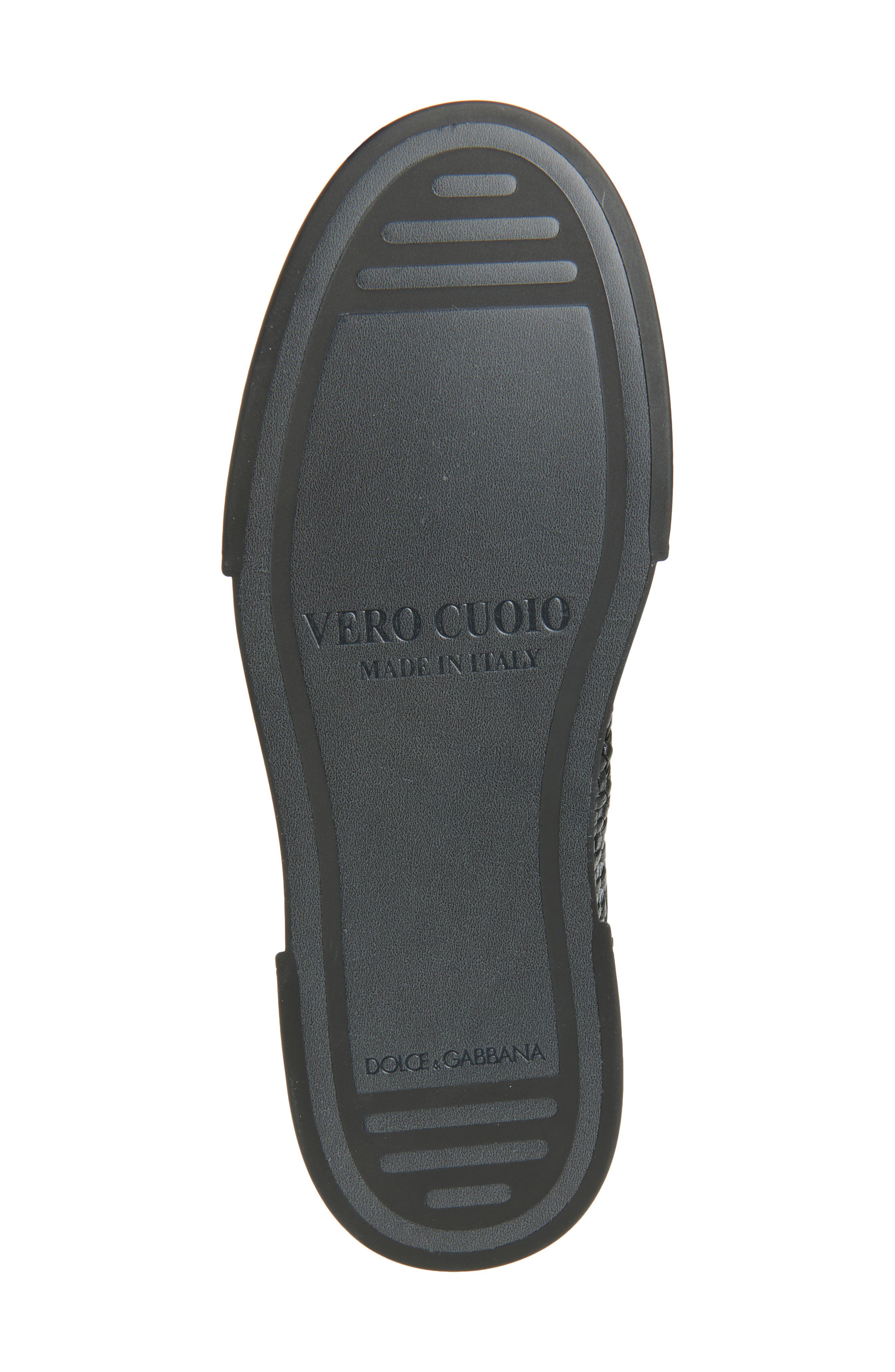 Dolce&Gabbana Portofino Yacht Sneaker, Alternate, color, 8T763 Nero/ Nero/ Nero