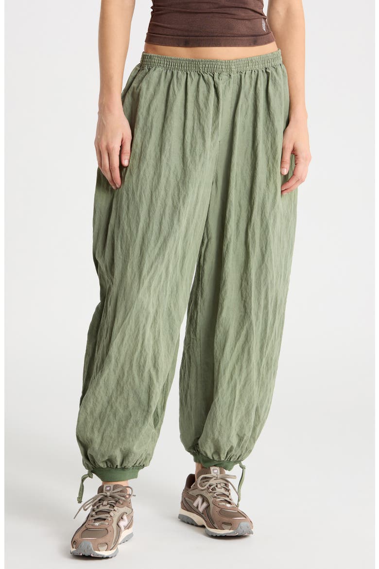 On It High Waist Crop Joggers, Main, color, DK GREEN
