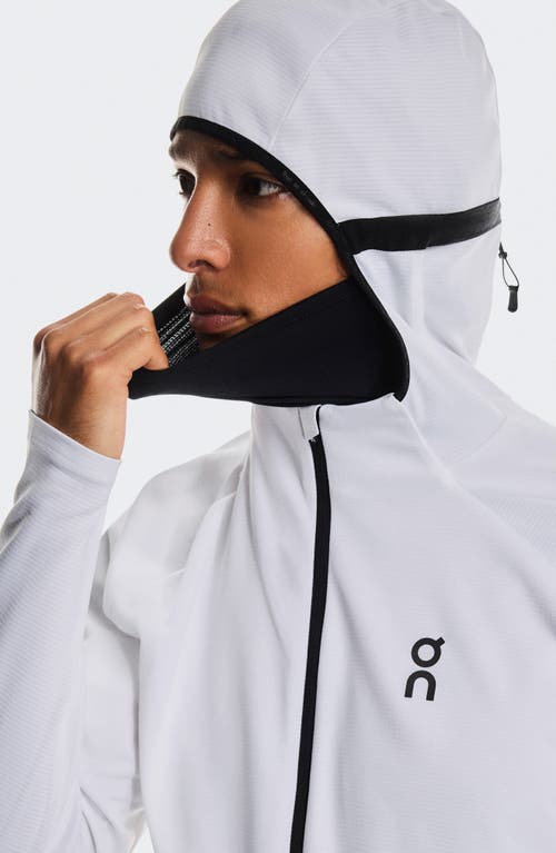 On Climate Zip Hoodie In White