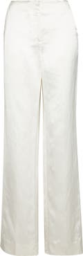 TOTEME Easy Raw Edge Straight Leg Pants