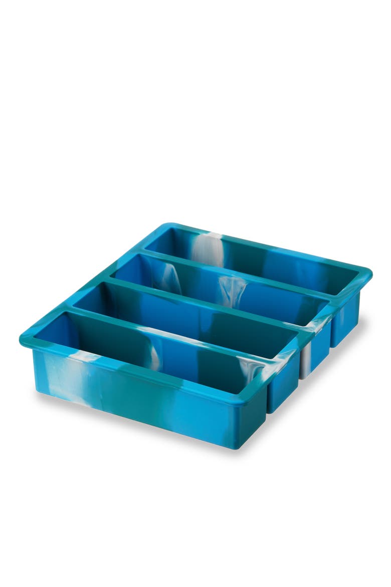 Water Bottle Ice Cube Tray, Main, color, Blue Marble