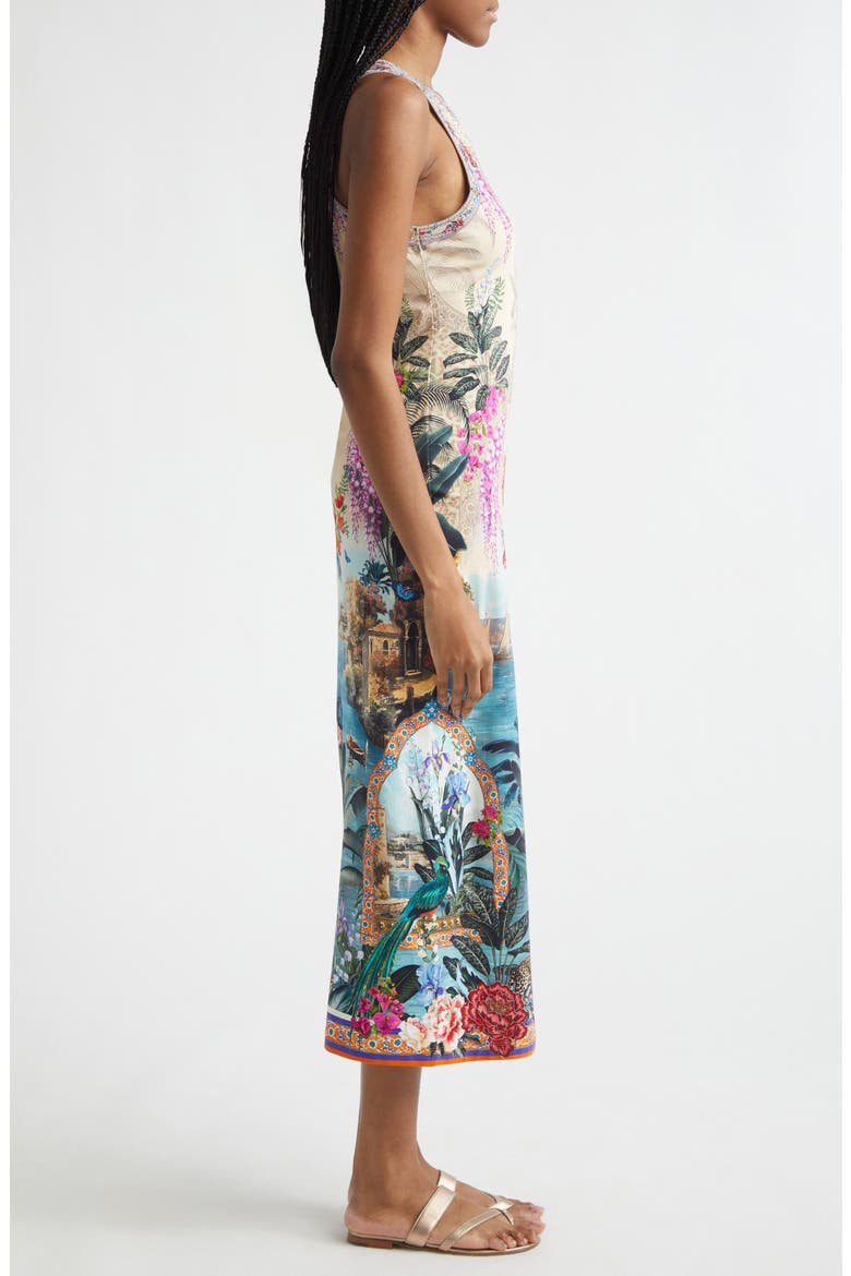 Bodrum Botanicals Jersey Tank Maxi Dress, Alternate, color, BODRUM BOTANICALS