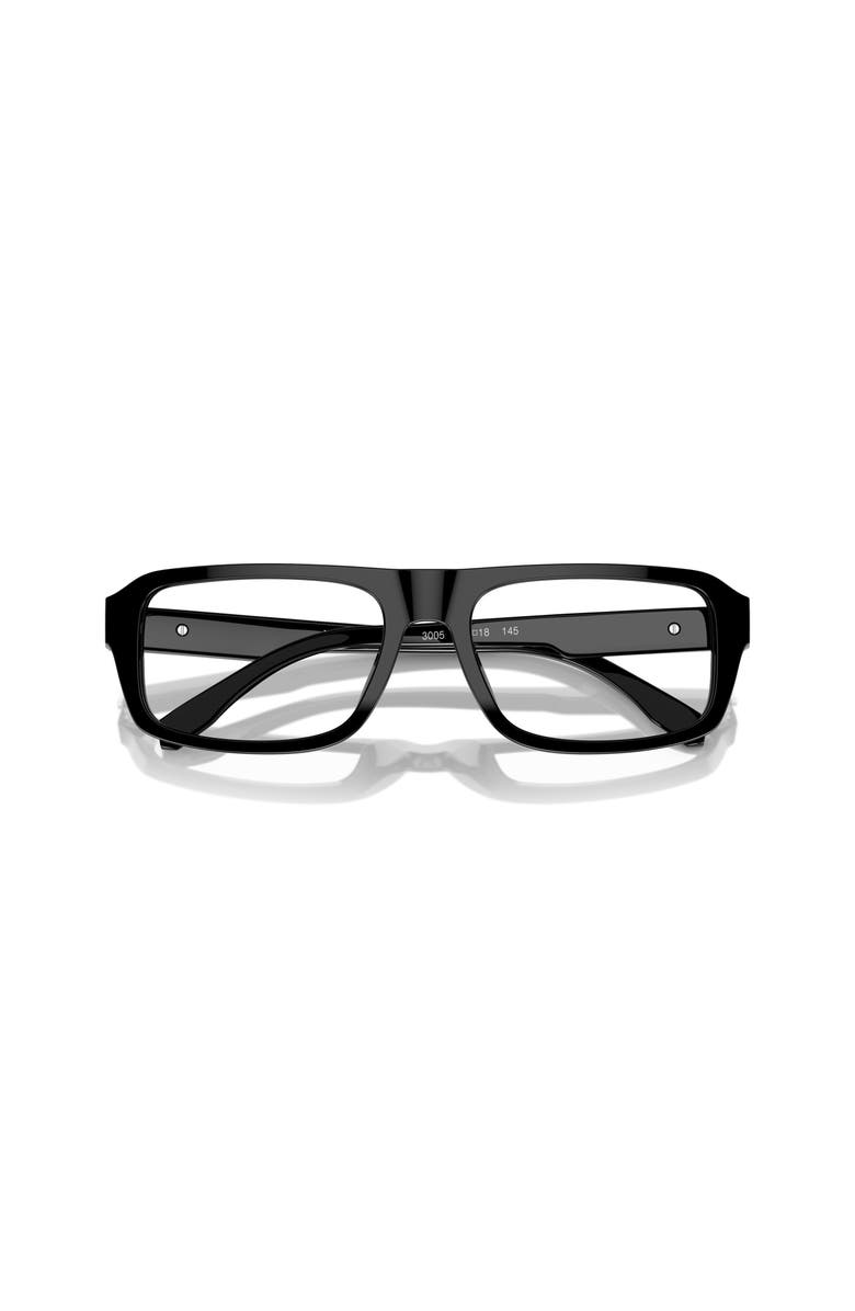 Michael Kors 56mm Irregular optical glasses, Alternate, color, Black