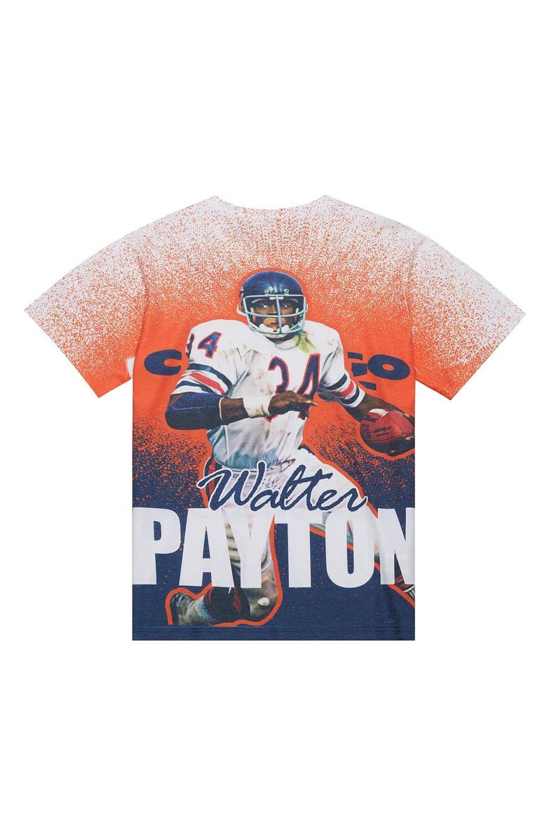 Men's Mitchell & Ness Walter Payton Gray Chicago Bears Burst Retired Player T-Shirt, Alternate, color, Gray
