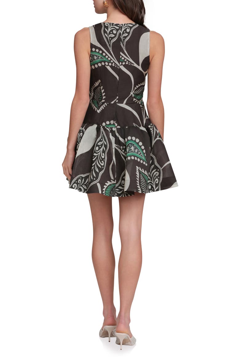 Paisley Print Fit & Flare Minidress, Alternate, color, BALI PAISLEY