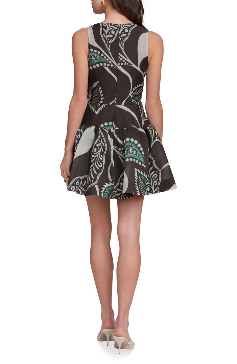 Avec Les Filles Paisley Print Fit & Flare Minidress, Alternate, color, Bali Paisley