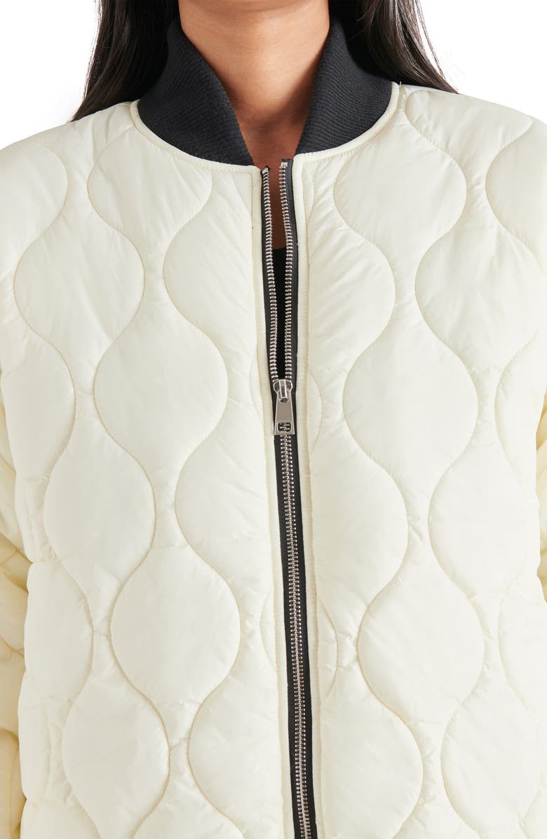 Steve Madden Quilted Nylon Military Liner Jacket, Alternate, color,